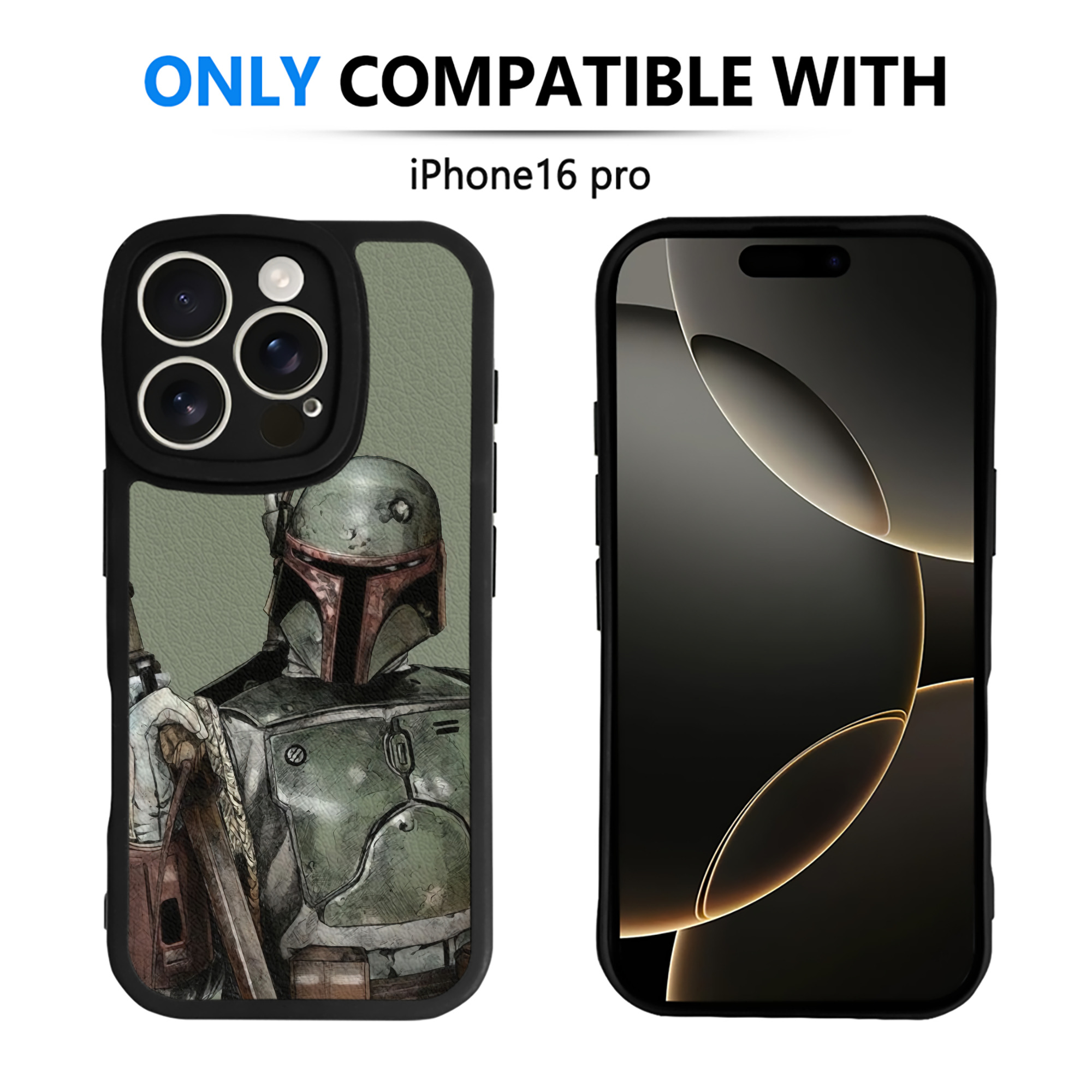 （画像用） スター・ウォーズ Star Wars 【iPhone 16シリーズ対応】シリコンスマホケース（レザー調） 材質：シリコン